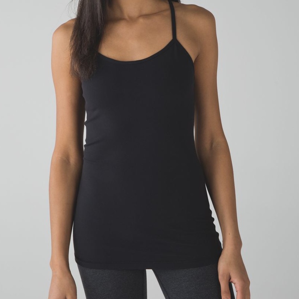 Black Lululemon Power Y Tank